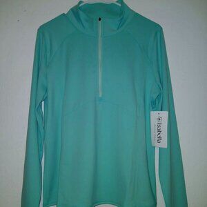 Isabella Activewear Zip Mock Neck Pullover – NWT LARGE